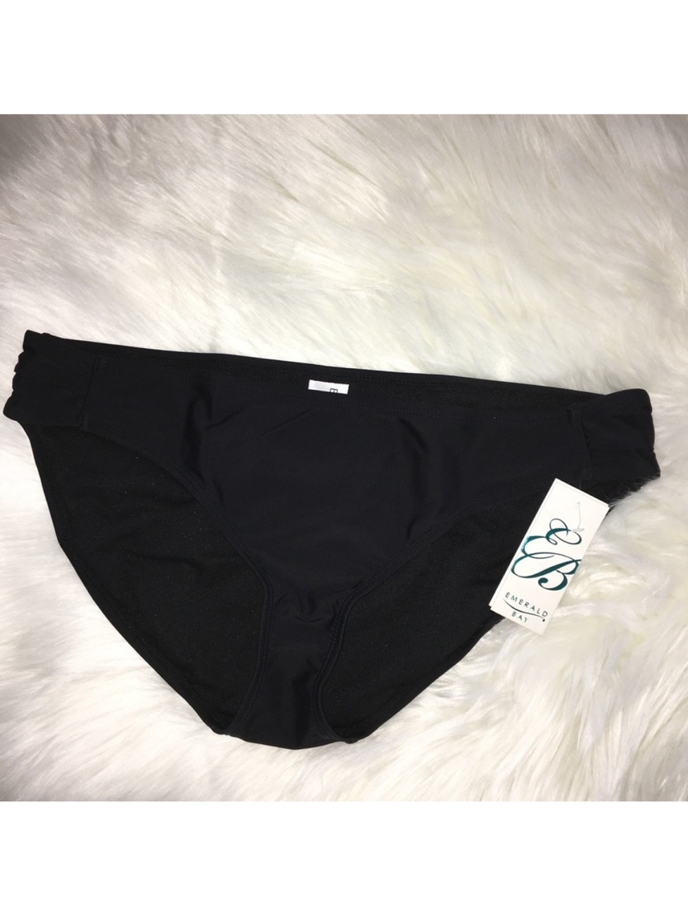 NWT Emerald Bay Women’s Black Bikini Bottom Swimsuit